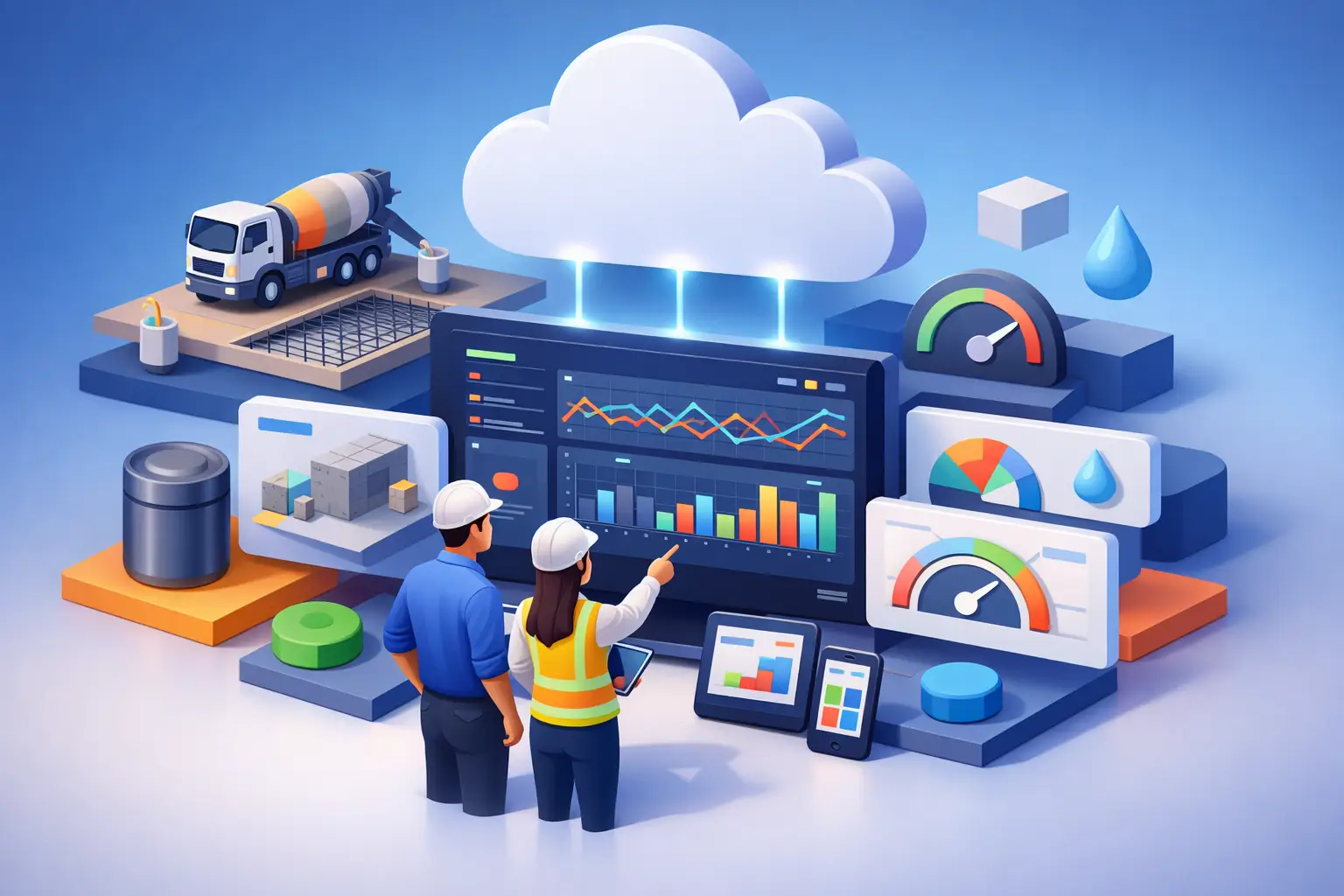 Cloud Concrete Monitoring Dashboard for QA Teams