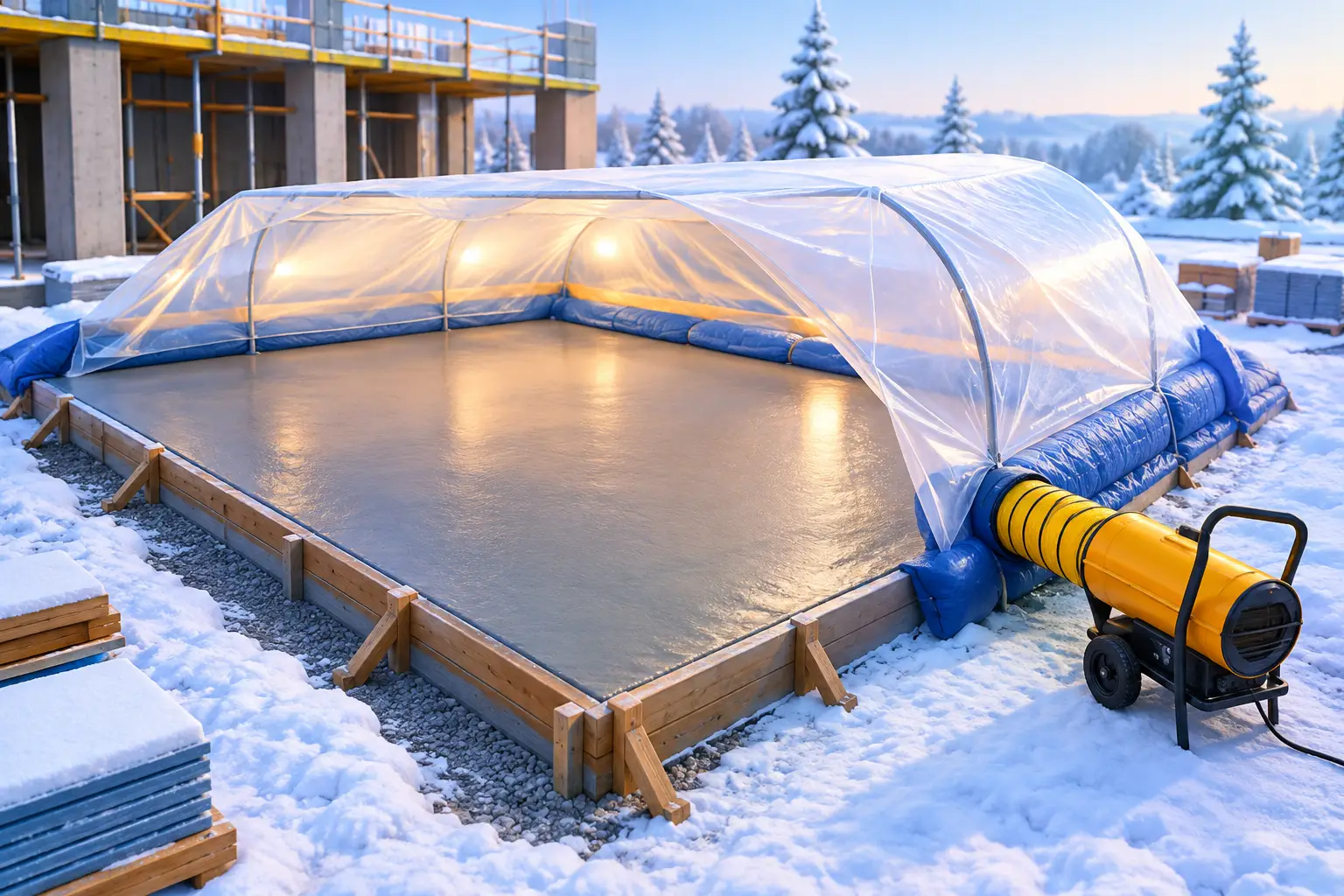 Cold Weather Concrete Curing That Holds the Schedule