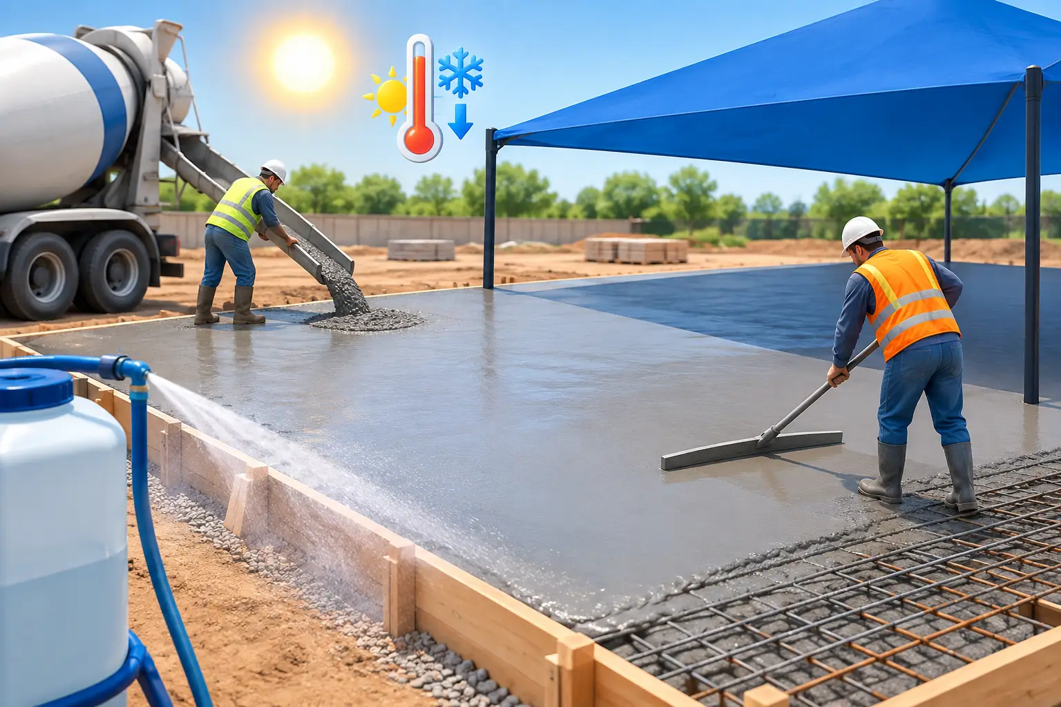 How to Prevent Concrete Overheating on Site